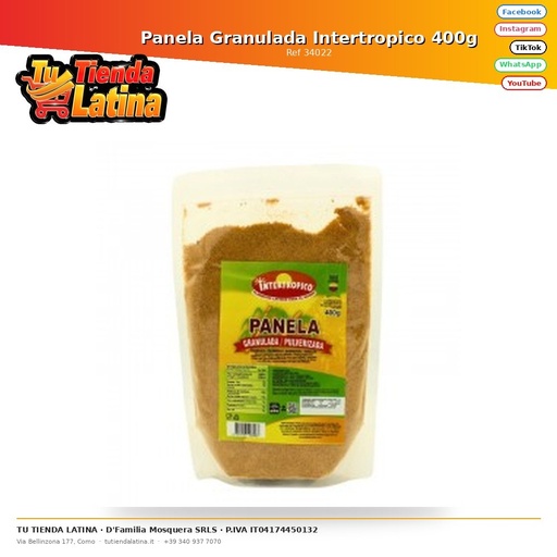[34022] Panela Granulada Intertropico 400g