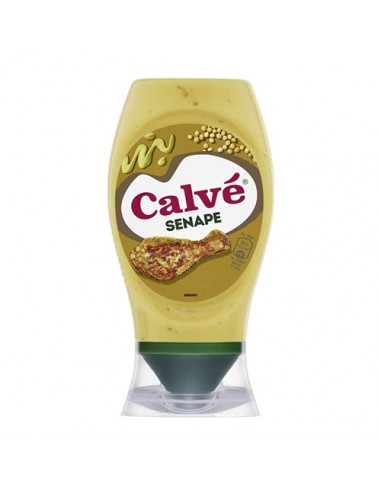 [20504] ​Calvé Senape 250 Ml – Mostaza Clásica Italiana – Sabor Intenso Y Cremoso