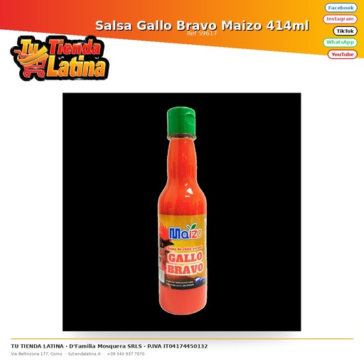 [59617] Gallo Bravo Salsa Maizo 414ml