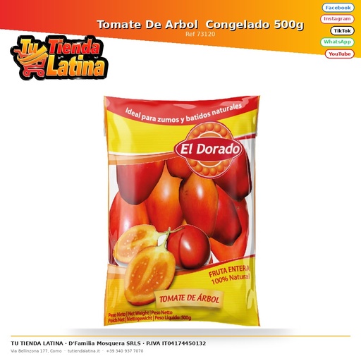 [73120] Tomate De Arbol Congelado 500g