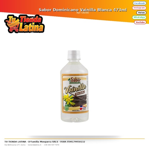 [54090] Aroma Vaniglia Bianca Dominicana 473ml