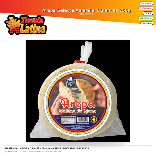 [99263] Arepa Selecta Gialla e Bianca 750g