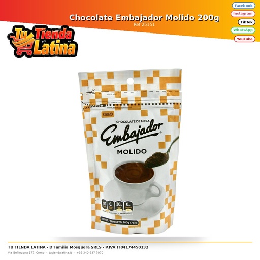 [25151] Chocolate Embajador Molido 200g