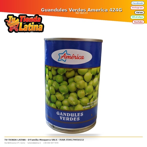 [86533] Guandules Verdes America 424G