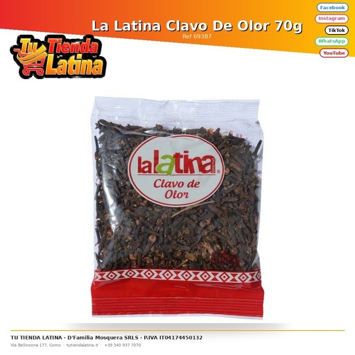 [69387] Chiodi di Garofano La Latina 70g