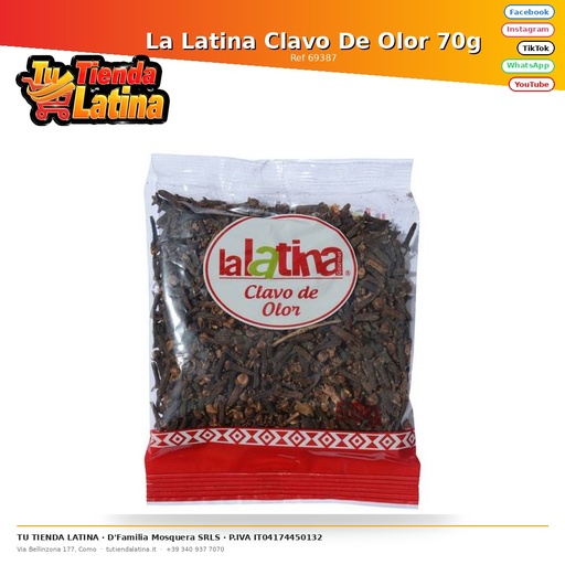 [69387] Chiodi di Garofano La Latina 70g