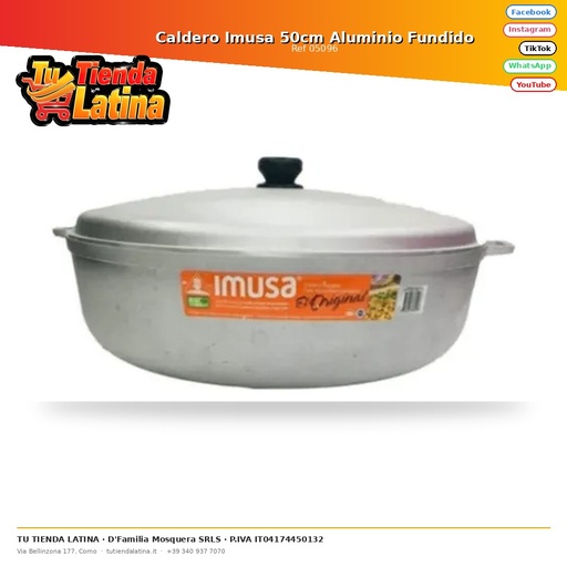 [05096] Caldero Imusa 50cm Aluminio Fundido
