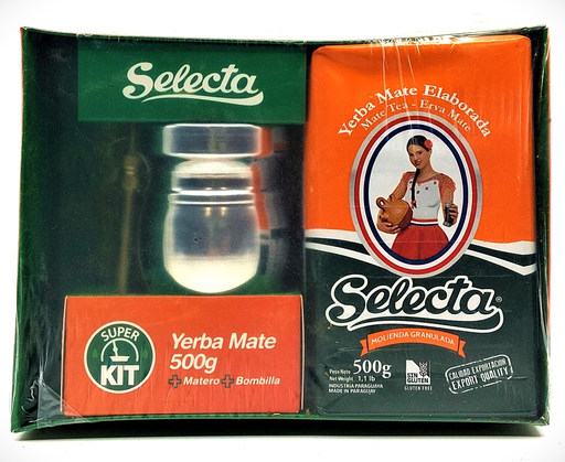 [01928] Kit+Mate Aluminio+Bombilla Selecta Caja 500g