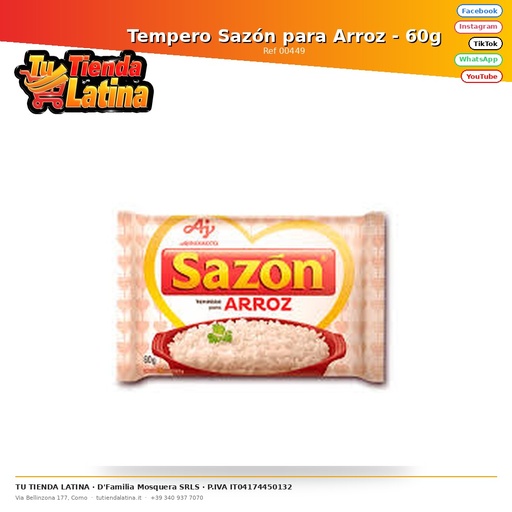 [00449] Tempero Seasoning for Rice - 60g