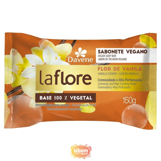 [16463] La Flore Sabonete Flor De Vanila Vegano Jabon De Tocador Vegano Base 100% Vegetal 180g