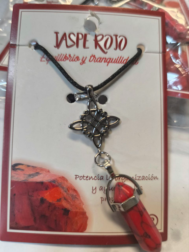 [80123456731] Cadena Jaspe Rojo 