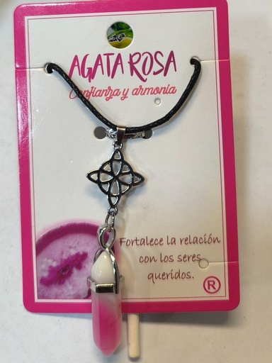 [80123456724] Cadena Agata Rosa