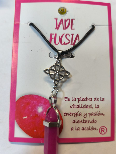 [6722] Cadena Jade Fucsia