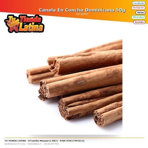 [82852] Cinnamon in Dominican Shell 50g