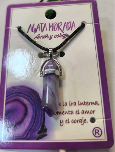 [56789] Cadena Agata Morada 