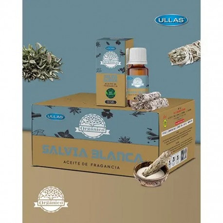 [8906007630849] Organico Salvia Blanca Aceite De Fragancia 10ml