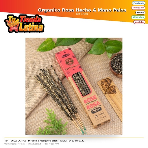 [27801] Organic Pink Handmade Sticks
