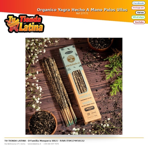 [27771] Organic Yagra Handmade Palos Ullas