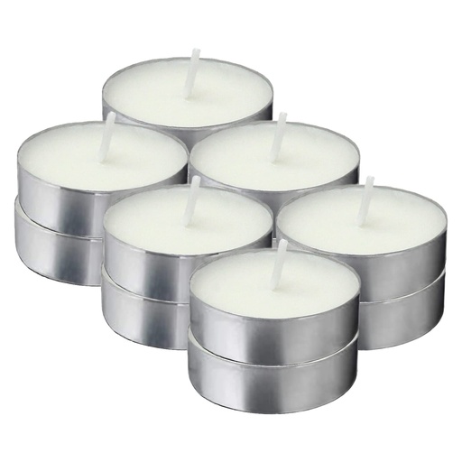 Tribello - Velas de té blancas - Elegancia y calidez sin perfume