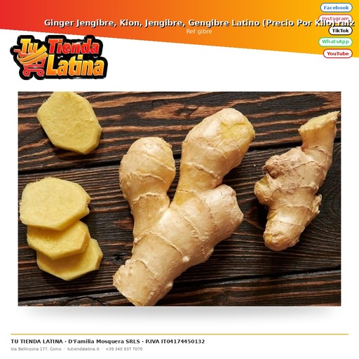[gibre] Ginger Ginger, Kion, Ginger, Latin Ginger (Price Per Kilo) root