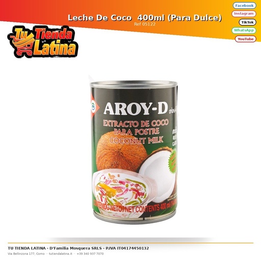 [05122] Coconut Milk 400ml (For Sweet)