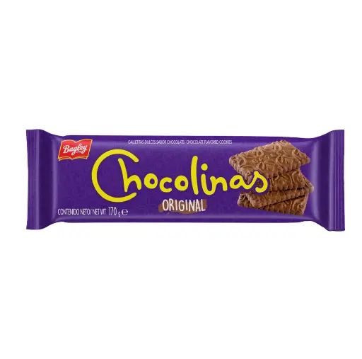 [9406] ​Galletitas Chocolinas Bagley 170 g – Galletas de Chocolate Argentinas​ 