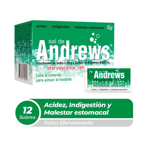 [sal de] Sal De Andrews Efervescente,Refrescante 5g