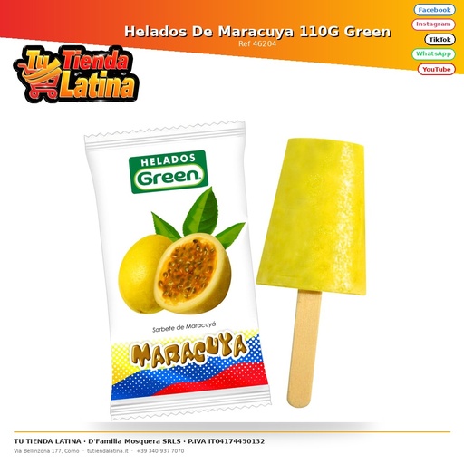[46204] Passion Fruit Ice Cream 110G Green