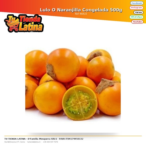 [46822] Frozen Lulo Or Naranjilla 500g