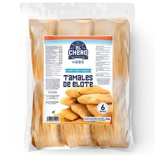 [8436555742003] Tamales di Mais Dolce El Chero 850g 6 pz