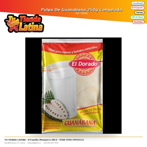[70066] Polpa di sourop 250g congelata