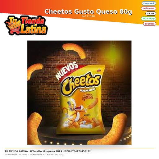 [11648] Cheetos Gusto Cheese 80g