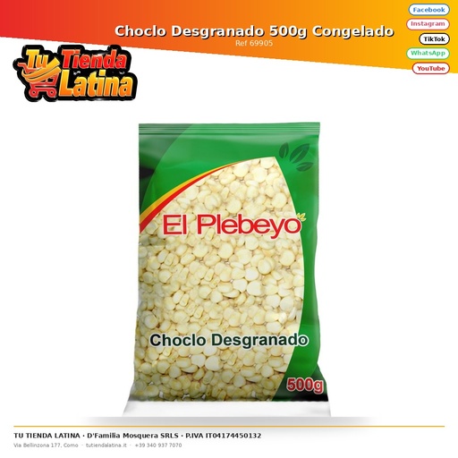 [69905] Choclo Desgranado 500g Congelado