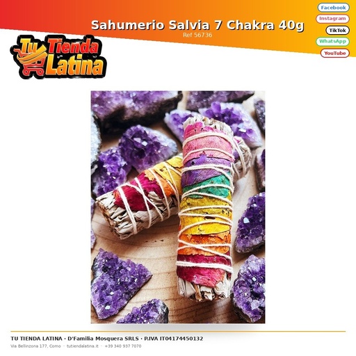 [56736] Salvia Sahumerio 7 Chakra 40g