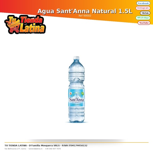 [00002] Sant'Anna Natural Water 1.5L