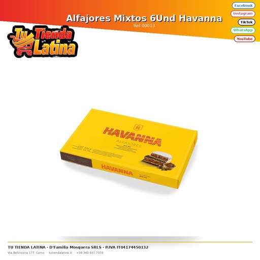 [00013] Alfajores Mixtos 6Und Havanna