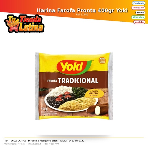 [11486] Farofa Farina Pronta 400gr Yoki