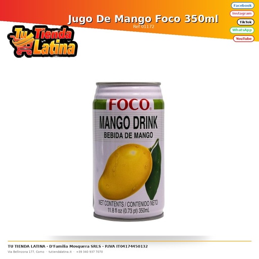[01172] Focus Succo Di Mango 350ml