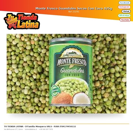 [23291] Guanduli Secchi Monte Fresco Al Cocco 425g