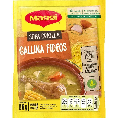 [3765] Maggi Sopa Criolla Gallina Fideos 60g