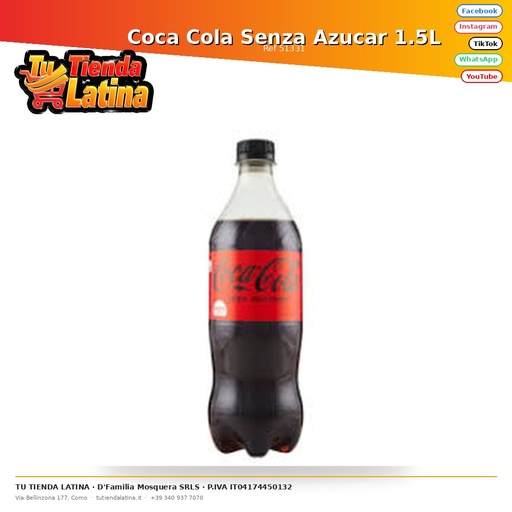 [51331] Coca Cola Senza Zucchero 1,5L