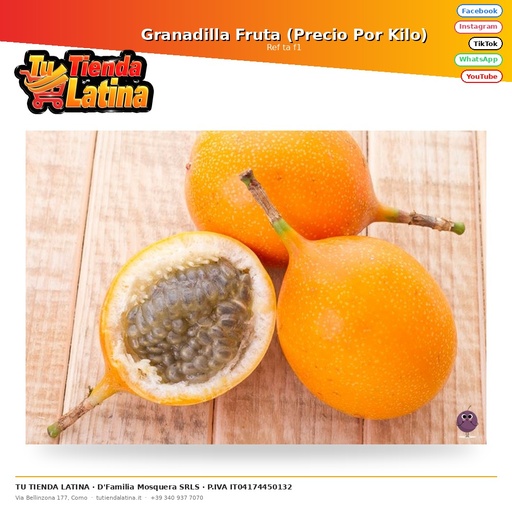[ta f1] Granadilla Fruta (Precio Por Kilo)