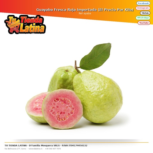 [ayaba] Guayaba Fresca Roja Importada (El Precio Por Kilo)