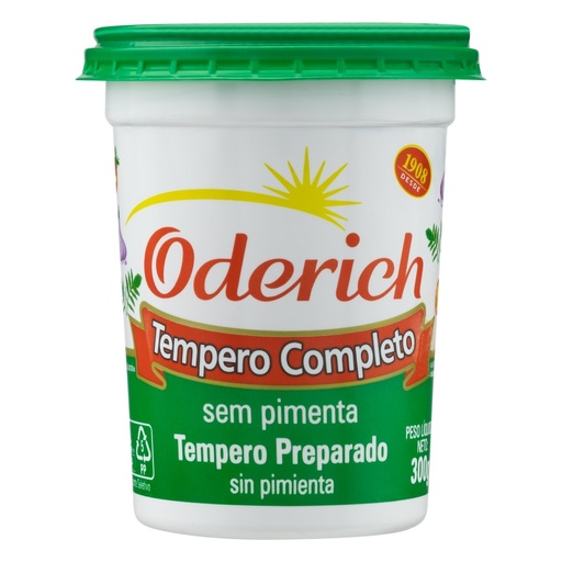 [80022] Oderich Tempero Completo Sem Pimenta Tempero Preparado Sin Pimienta 300g