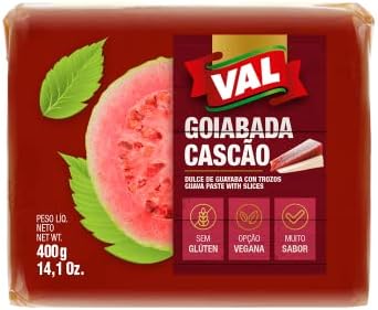 [00299] Goiabada Cascao Val 400 Gr Dulce De Guayaba Con Trozos Guava 