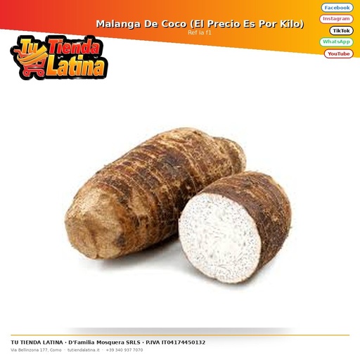[ia f1] Coconut Malanga (Price is Per Kilo)