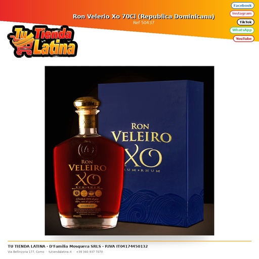 [50437] Rum Velerio Xo 70Cl (Repubblica Dominicana)