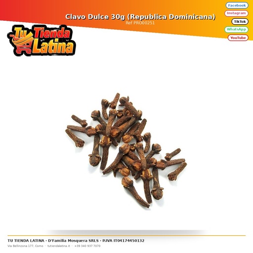 [PRO00251] Sweet Cloves 30g (Dominican Republic)