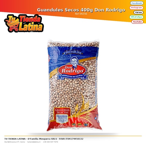 [04256] Piselli Secchi Piccanti 400g Don Rodrigo