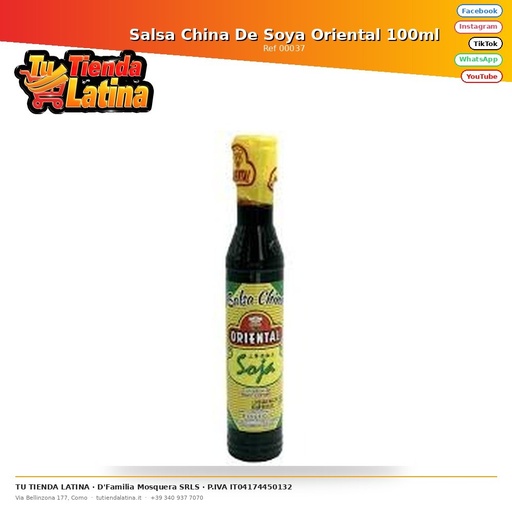 [00037] Salsa di soia orientale cinese 100ml